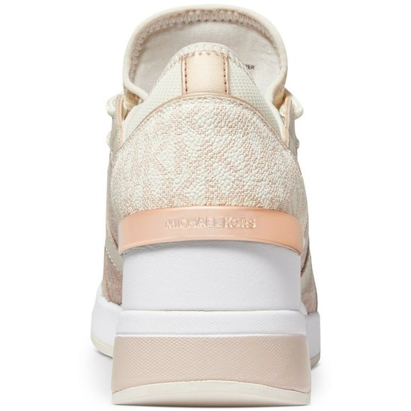 Michael Kors Liv Trainer Light Cream Multi - Picture 3 of 5